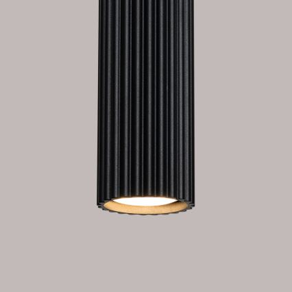 Candeeiro suspenso KARBON 1xGU10/10W/230V preto