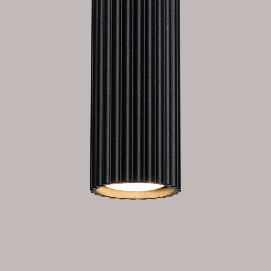 Candeeiro suspenso KARBON 1xGU10/10W/230V preto