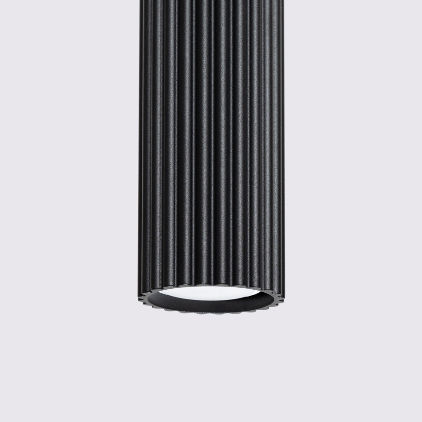 Candeeiro suspenso KARBON 1xGU10/10W/230V preto