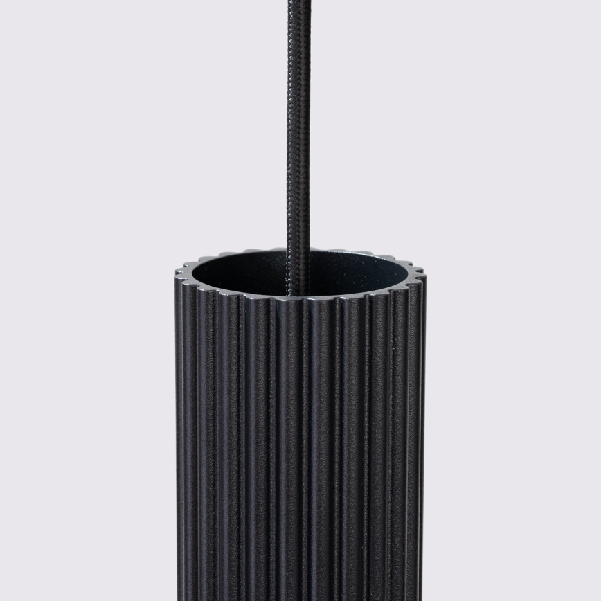 Candeeiro suspenso KARBON 1xGU10/10W/230V preto