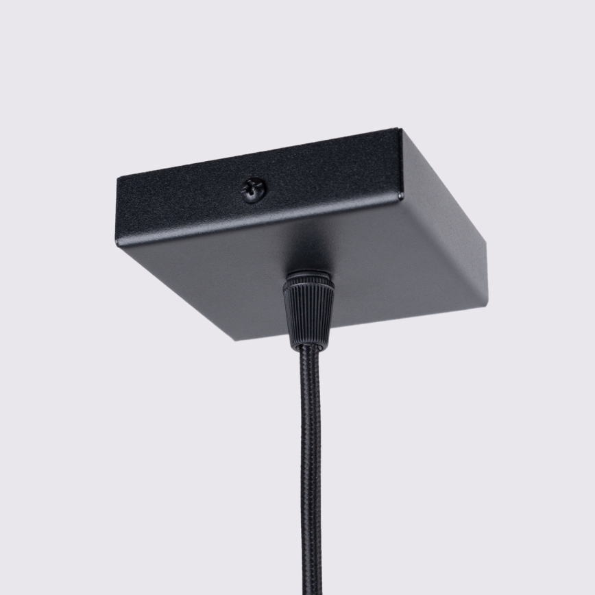 Candeeiro suspenso KARBON 1xGU10/10W/230V preto