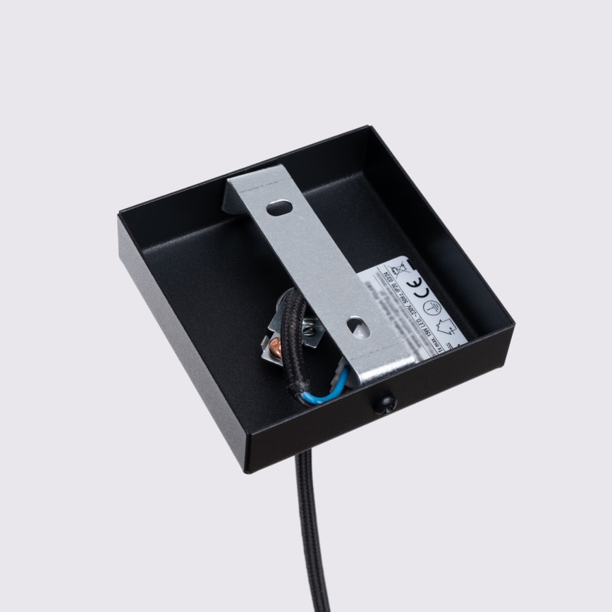 Candeeiro suspenso KARBON 1xGU10/10W/230V preto