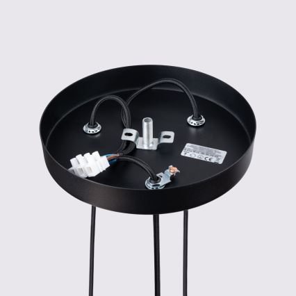 Candeeiro suspenso KARBON 3xGU10/10W/230V preto