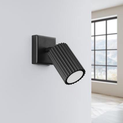 Foco de parede KARBON 1xGU10/10W/230V preto