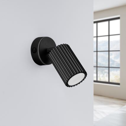 Foco de parede KARBON 1xGU10/10W/230V preto