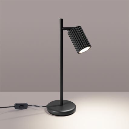 Candeeiro de mesa KARBON 1xGU10/10W/230V preto
