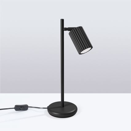Candeeiro de mesa KARBON 1xGU10/10W/230V preto