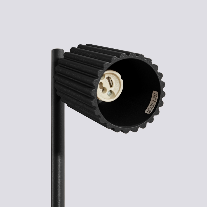Candeeiro de mesa KARBON 1xGU10/10W/230V preto
