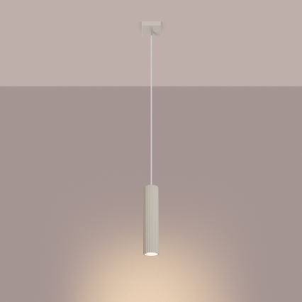 Candeeiro suspenso KARBON 1xGU10/10W/230V creme