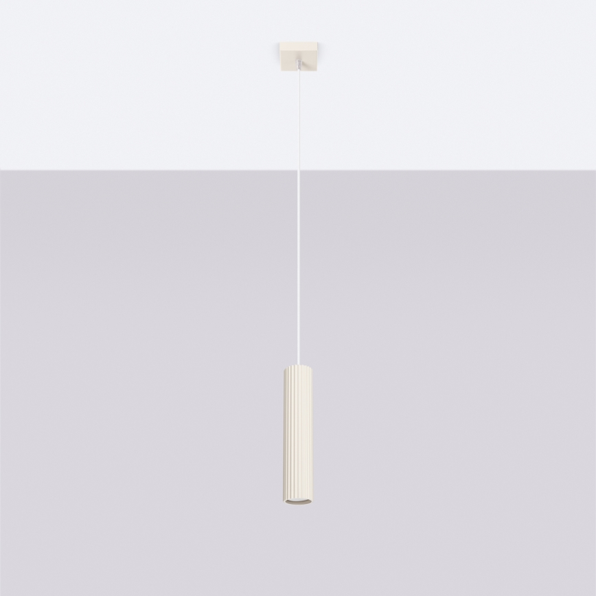 Candeeiro suspenso KARBON 1xGU10/10W/230V creme
