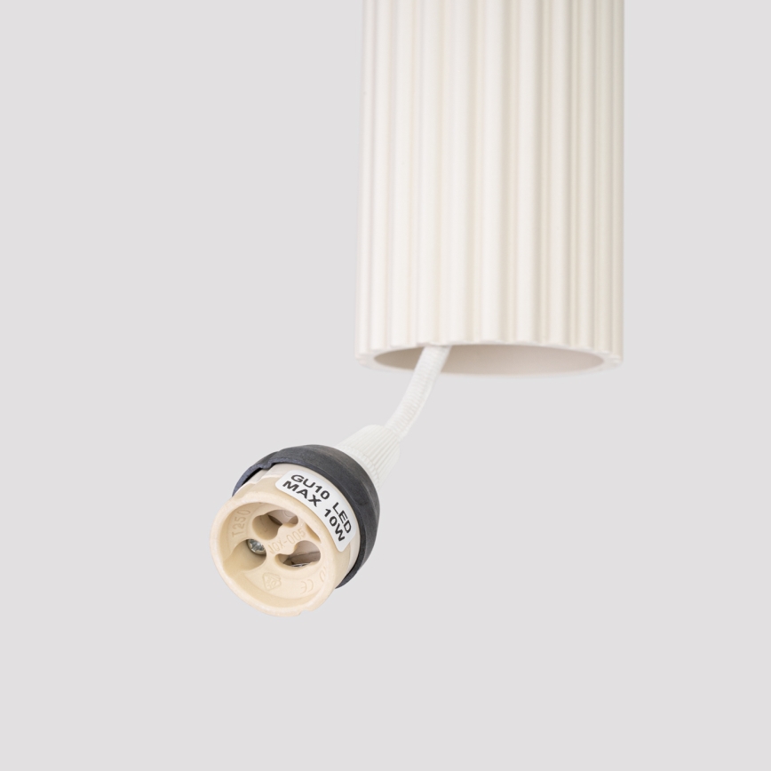 Candeeiro suspenso KARBON 1xGU10/10W/230V creme
