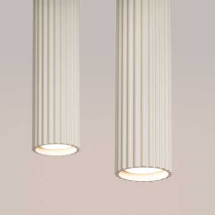 Candeeiro suspenso KARBON 2xGU10/10W/230V creme