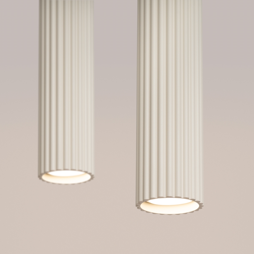 Candeeiro suspenso KARBON 2xGU10/10W/230V creme