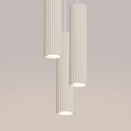 Candeeiro suspenso KARBON 3xGU10/10W/230V creme