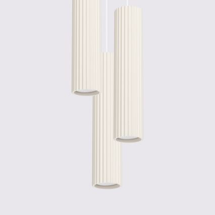 Candeeiro suspenso KARBON 3xGU10/10W/230V creme
