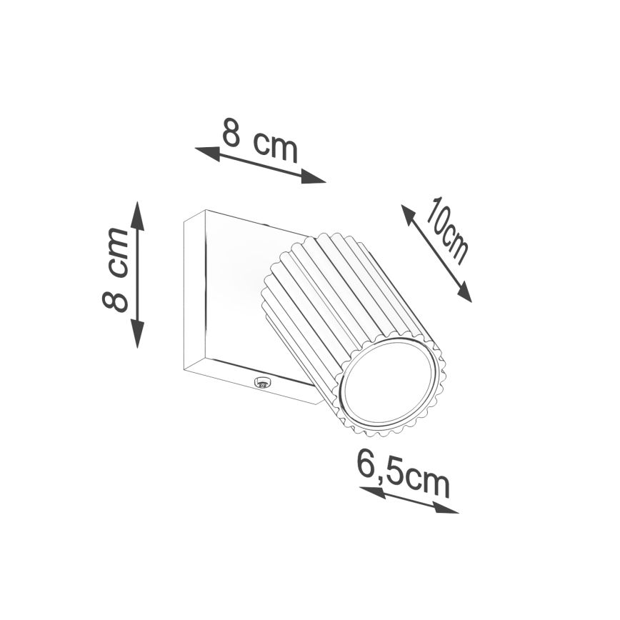 Foco de parede KARBON 1xGU10/10W/230V creme