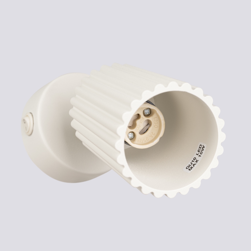 Foco de parede KARBON 1xGU10/10W/230V creme
