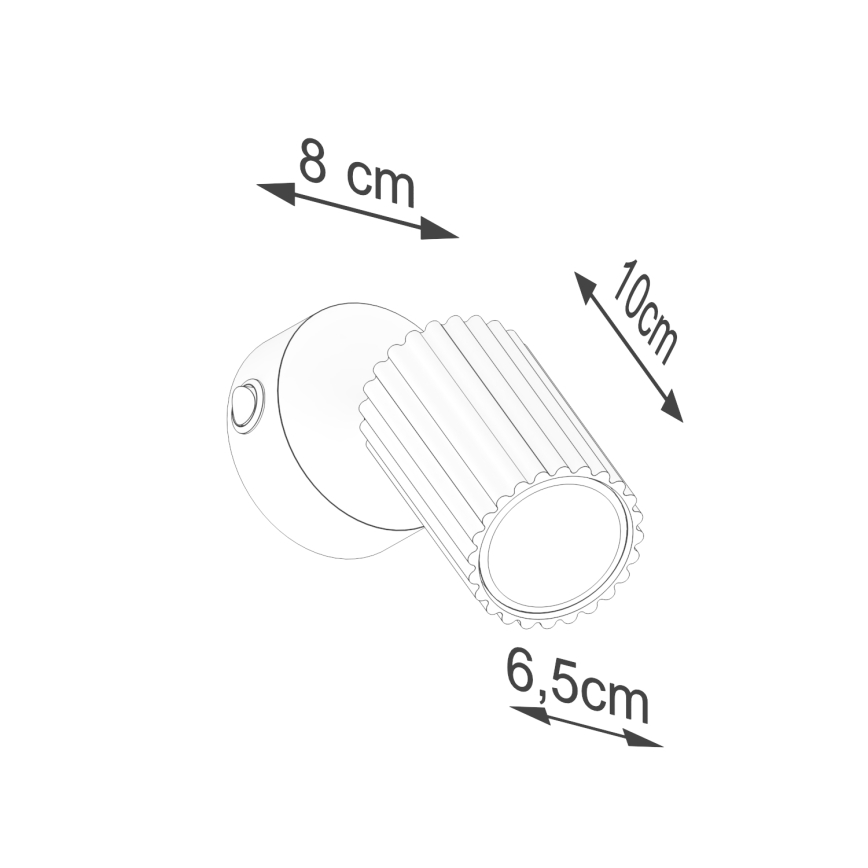 Foco de parede KARBON 1xGU10/10W/230V creme