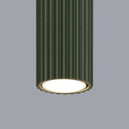 Foco KARBON 1xGU10/10W/230V 20 cm verde