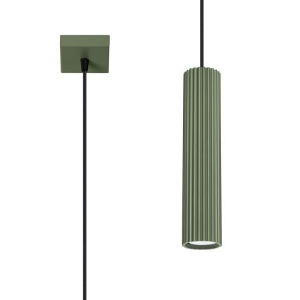 Candeeiro suspenso KARBON 1xGU10/10W/230V verde