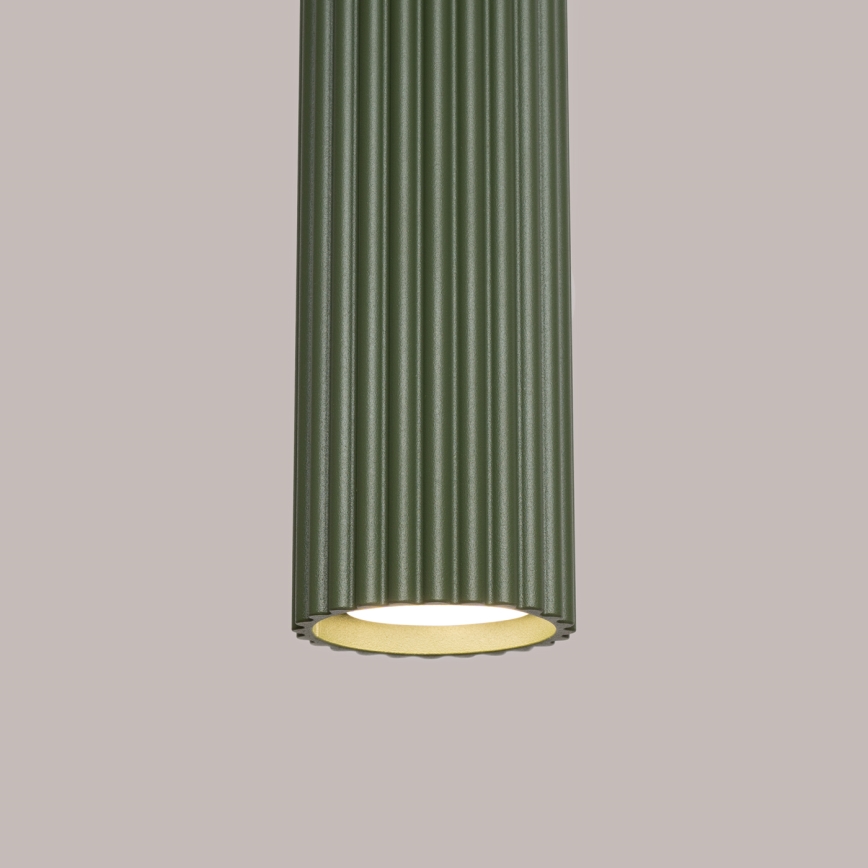 Candeeiro suspenso KARBON 1xGU10/10W/230V verde