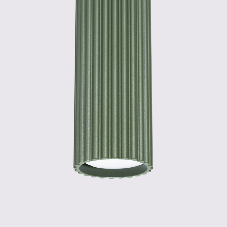 Candeeiro suspenso KARBON 1xGU10/10W/230V verde