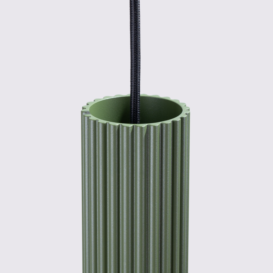 Candeeiro suspenso KARBON 1xGU10/10W/230V verde