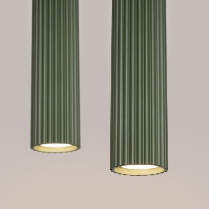 Candeeiro suspenso KARBON 2xGU10/10W/230V verde