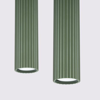 Candeeiro suspenso KARBON 2xGU10/10W/230V verde