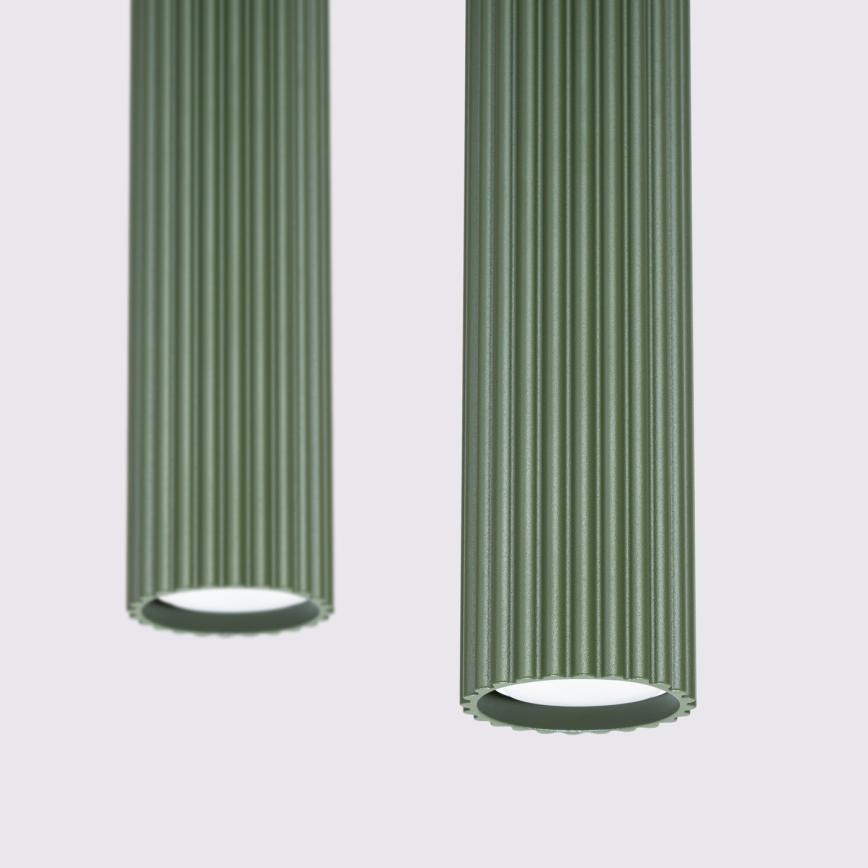 Candeeiro suspenso KARBON 2xGU10/10W/230V verde
