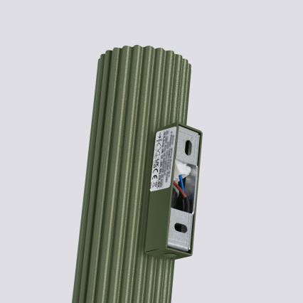 Iluminação de parede KARBON 2xGU10/10W/230V verde