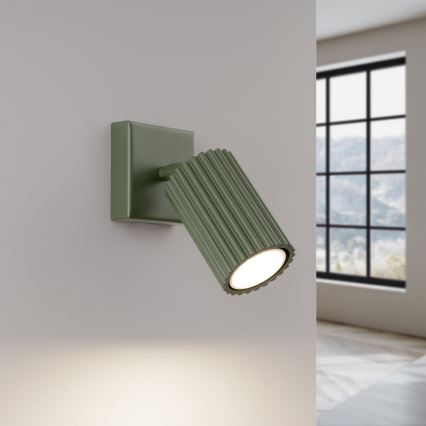Foco de parede KARBON 1xGU10/10W/230V verde