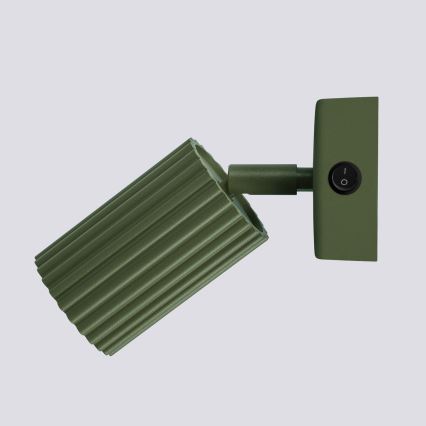 Foco de parede KARBON 1xGU10/10W/230V verde