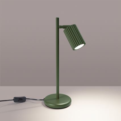 Candeeiro de mesa KARBON 1xGU10/10W/230V verde
