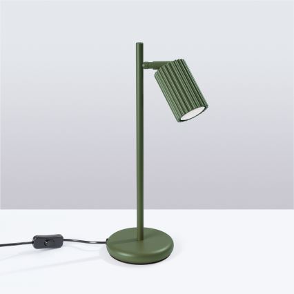 Candeeiro de mesa KARBON 1xGU10/10W/230V verde