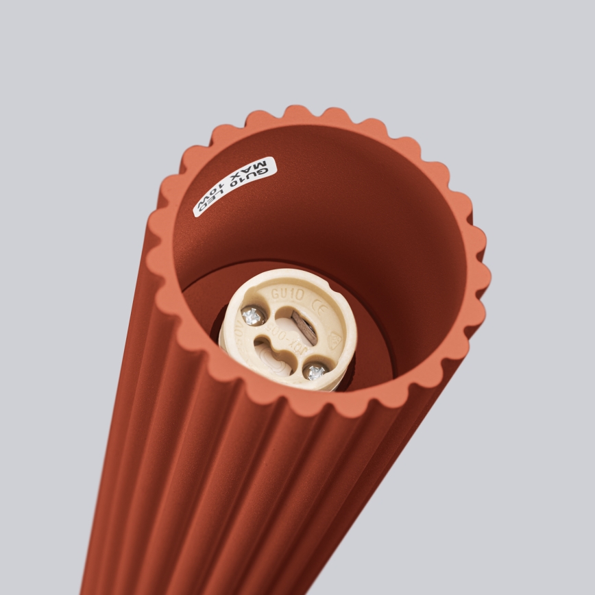 Foco KARBON 1xGU10/10W/230V 20 cm vermelho