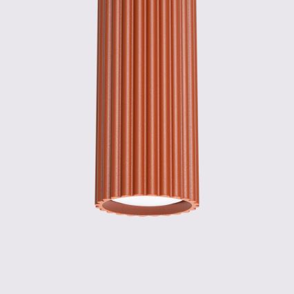 Candeeiro suspenso KARBON 1xGU10/10W/230V vermelho