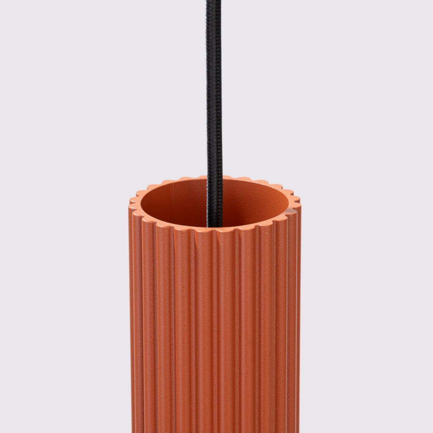 Candeeiro suspenso KARBON 1xGU10/10W/230V vermelho