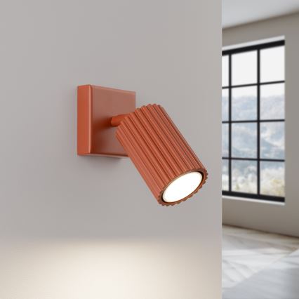 Foco de parede KARBON 1xGU10/10W/230V vermelho