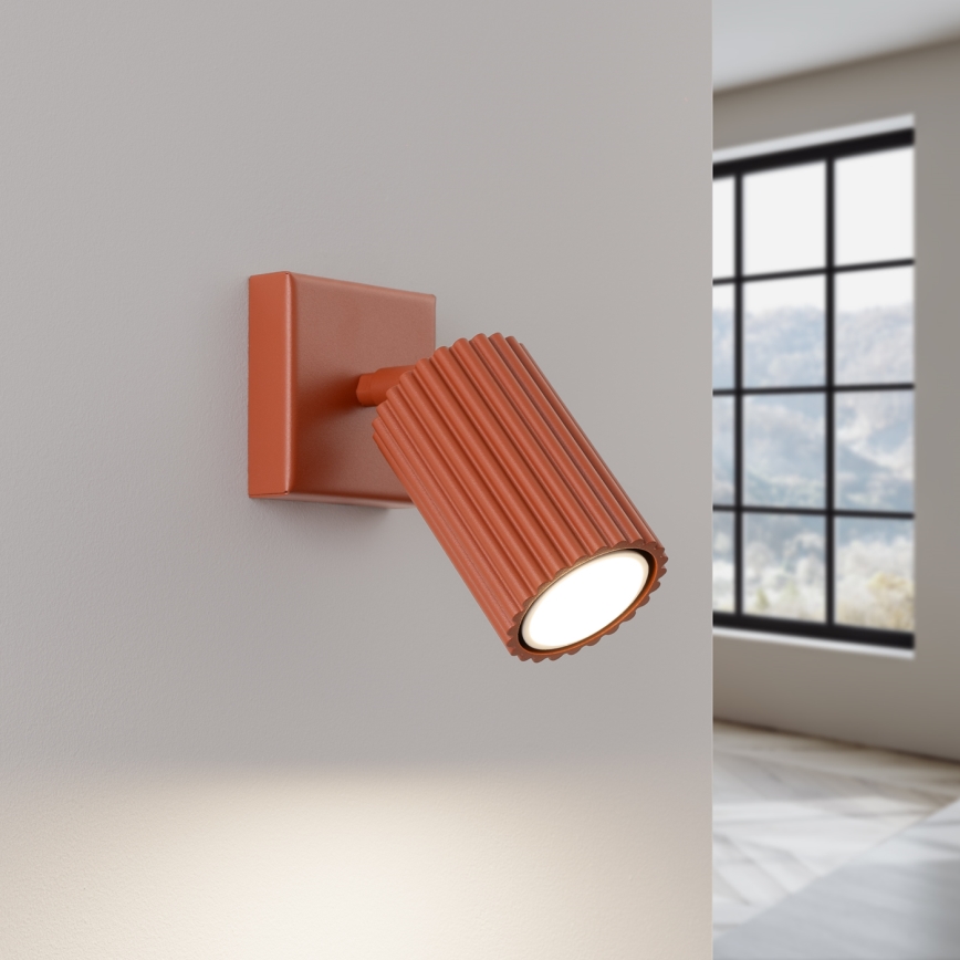 Foco de parede KARBON 1xGU10/10W/230V vermelho