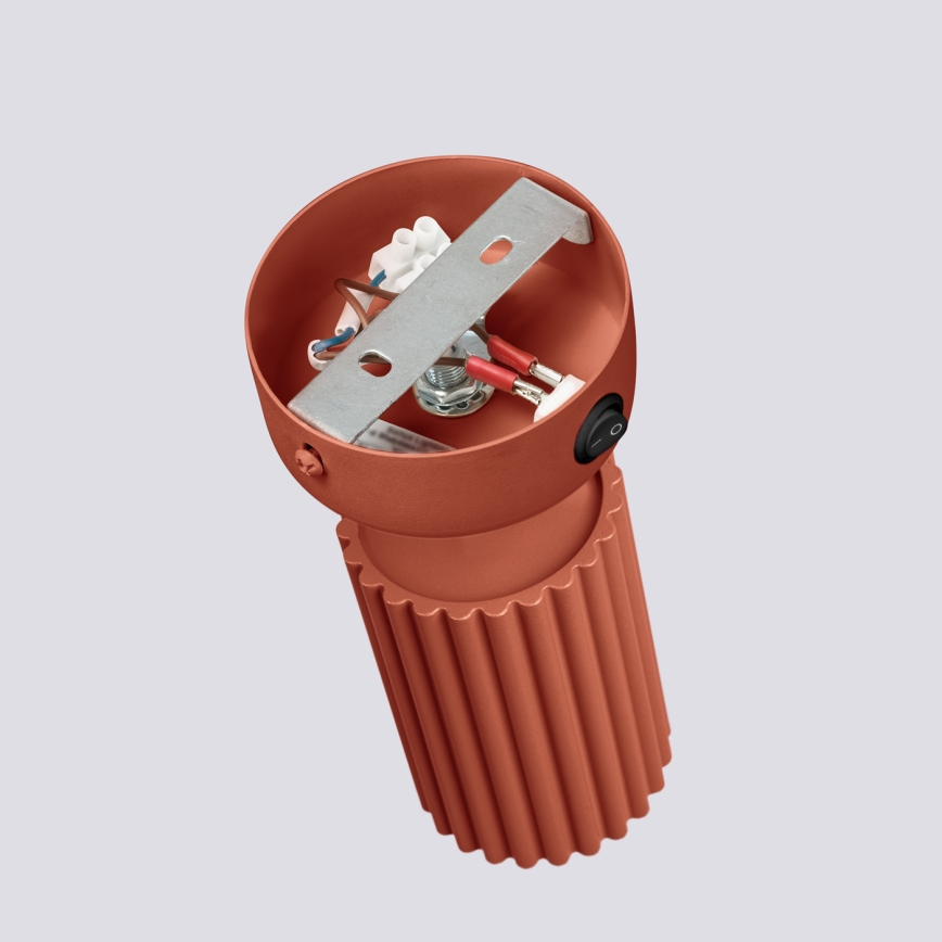 Foco de parede KARBON 1xGU10/10W/230V vermelho