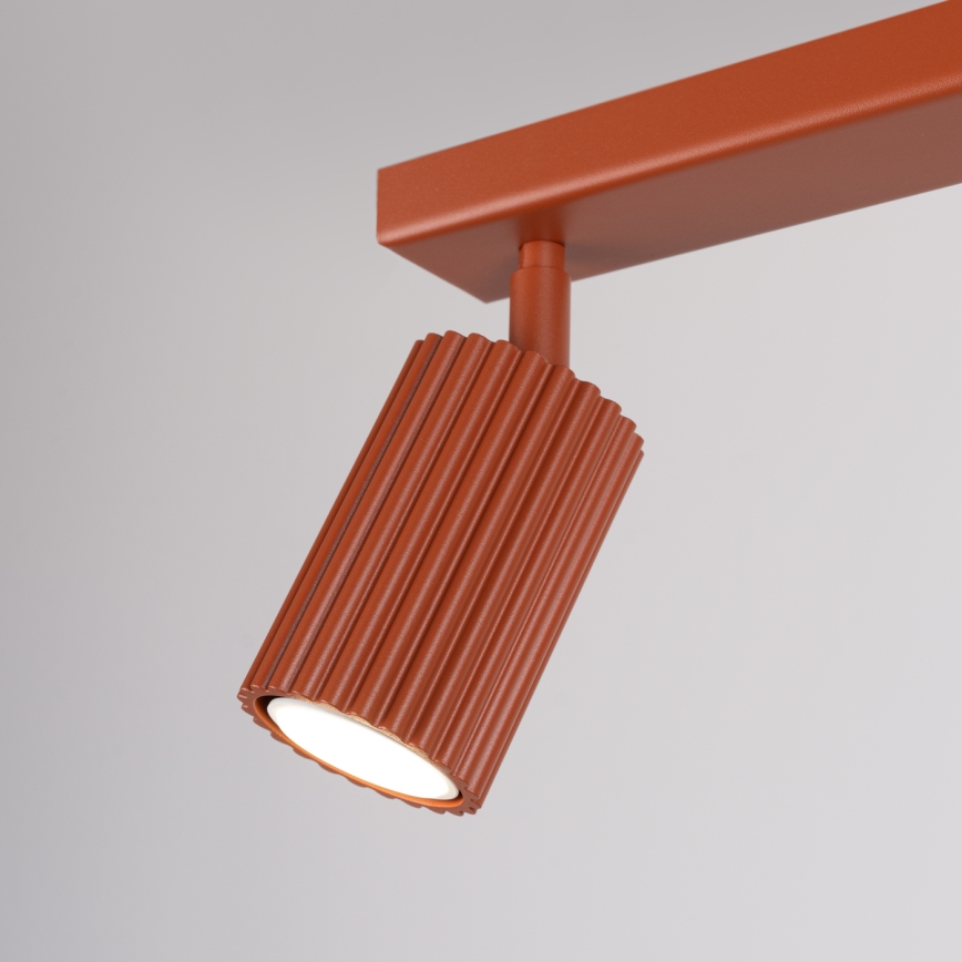 Foco KARBON 2xGU10/10W/230V vermelho