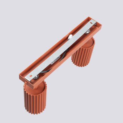 Foco KARBON 2xGU10/10W/230V vermelho