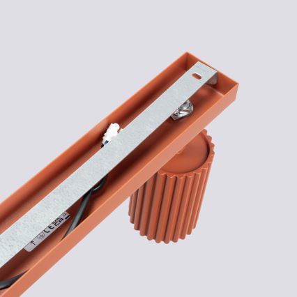 Foco KARBON 3xGU10/10W/230V vermelho