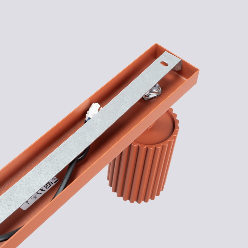 Foco KARBON 3xGU10/10W/230V vermelho
