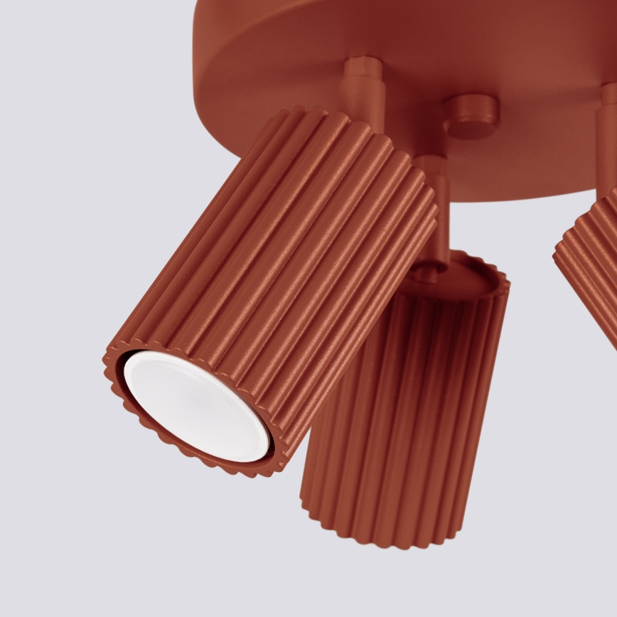 Foco KARBON 3xGU10/10W/230V vermelho