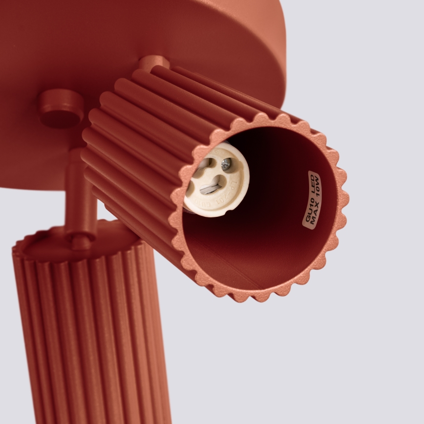 Foco KARBON 3xGU10/10W/230V vermelho