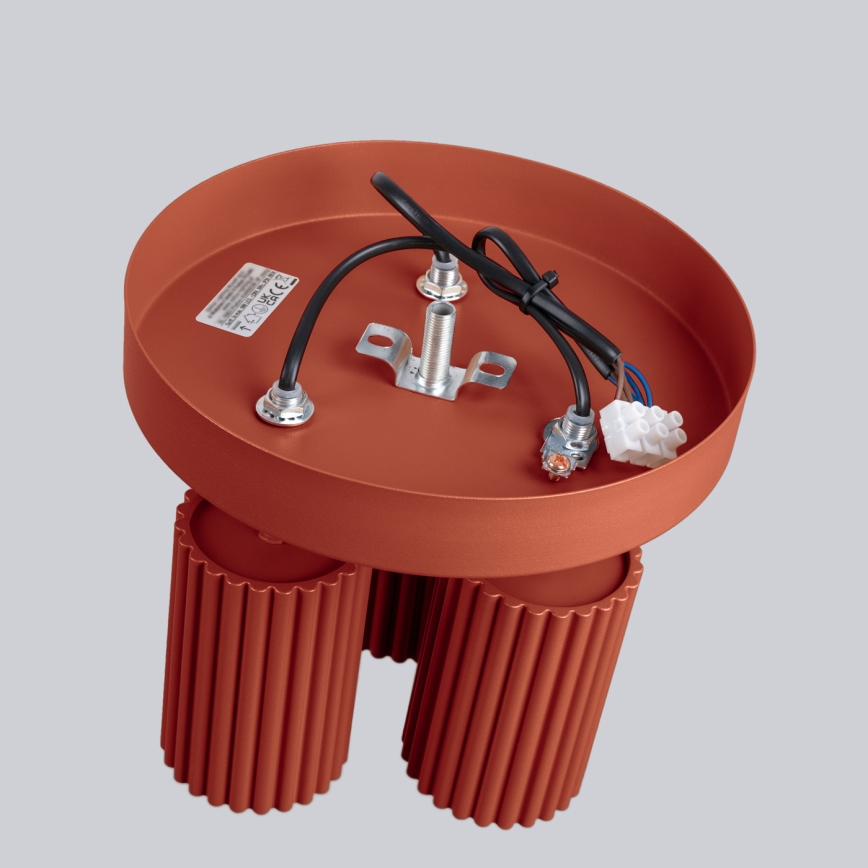 Foco KARBON 3xGU10/10W/230V vermelho