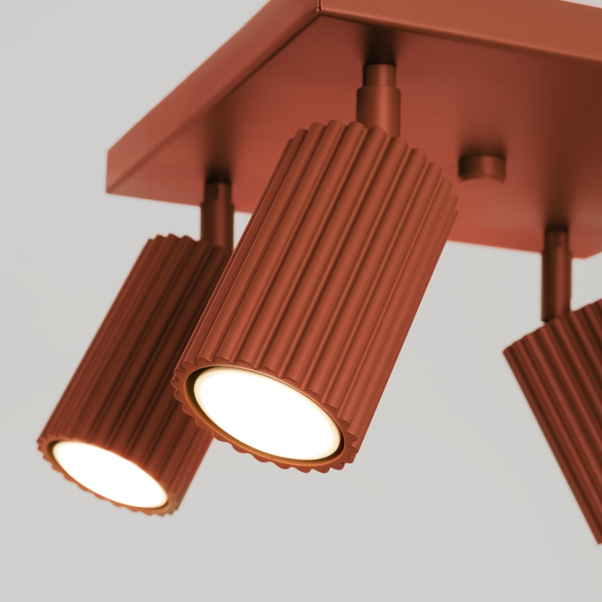 Foco KARBON 4xGU10/10W/230V vermelho