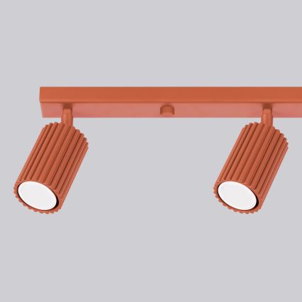 Foco KARBON 4xGU10/10W/230V vermelho